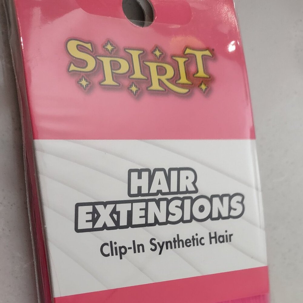 Pink clip in hair extensions. 16", 2pk. NWT